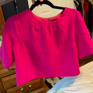 Hot pink crop top